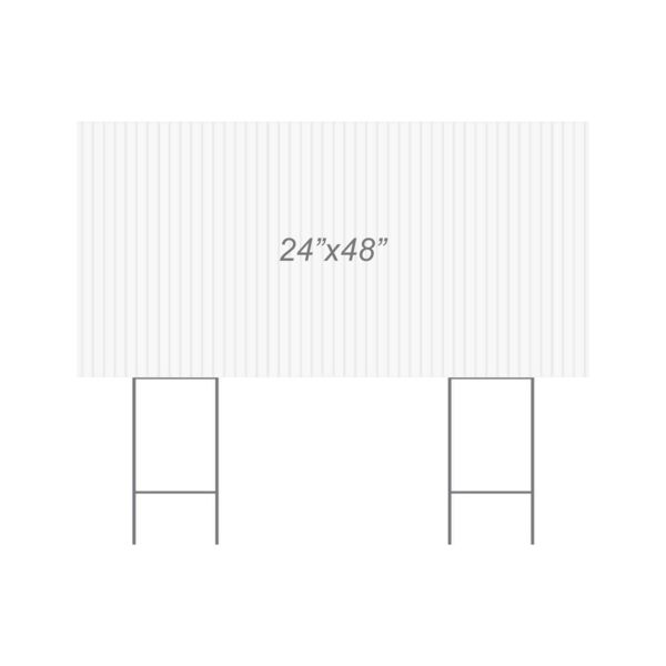 Yard Signs (Corrugated) 24"x48" CS2448-GP Yard Signs (Corrugated) 24"x48" Thumbnail