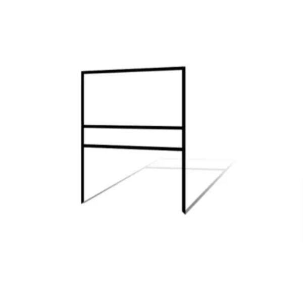 18"h x 30"w Metal Frame 1 rider (Black)  Thumbnail