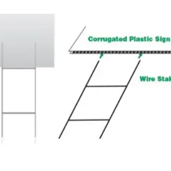 24"h x 10"w Wire Stake  Thumbnail