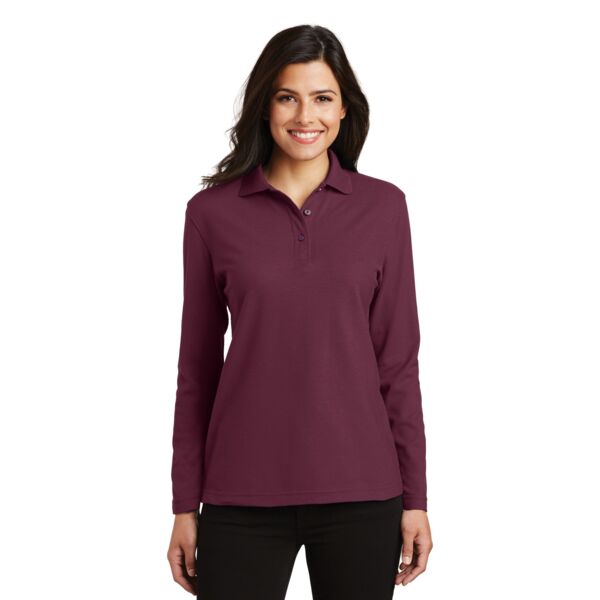 Contract Ladies Long Sleeve Polo CONT-LAD-POL-LS Contract Ladies Long Sleeve Polo Thumbnail
